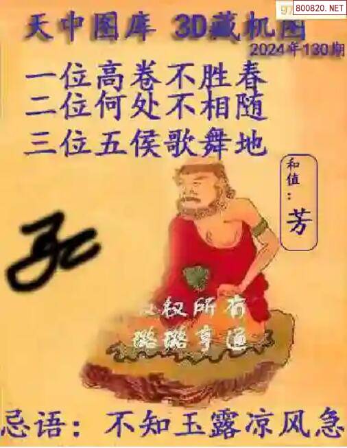 今日3D正版藏机图揭秘