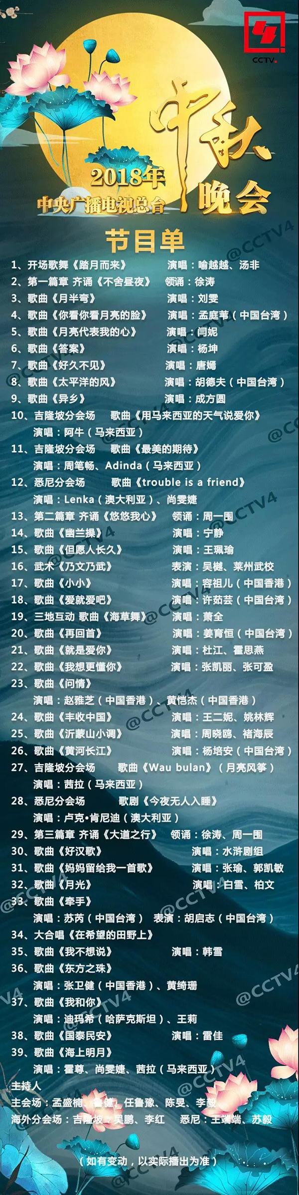浙江卫视中秋晚会2021节目单主持人浙江卫视中秋晚会2021节目单