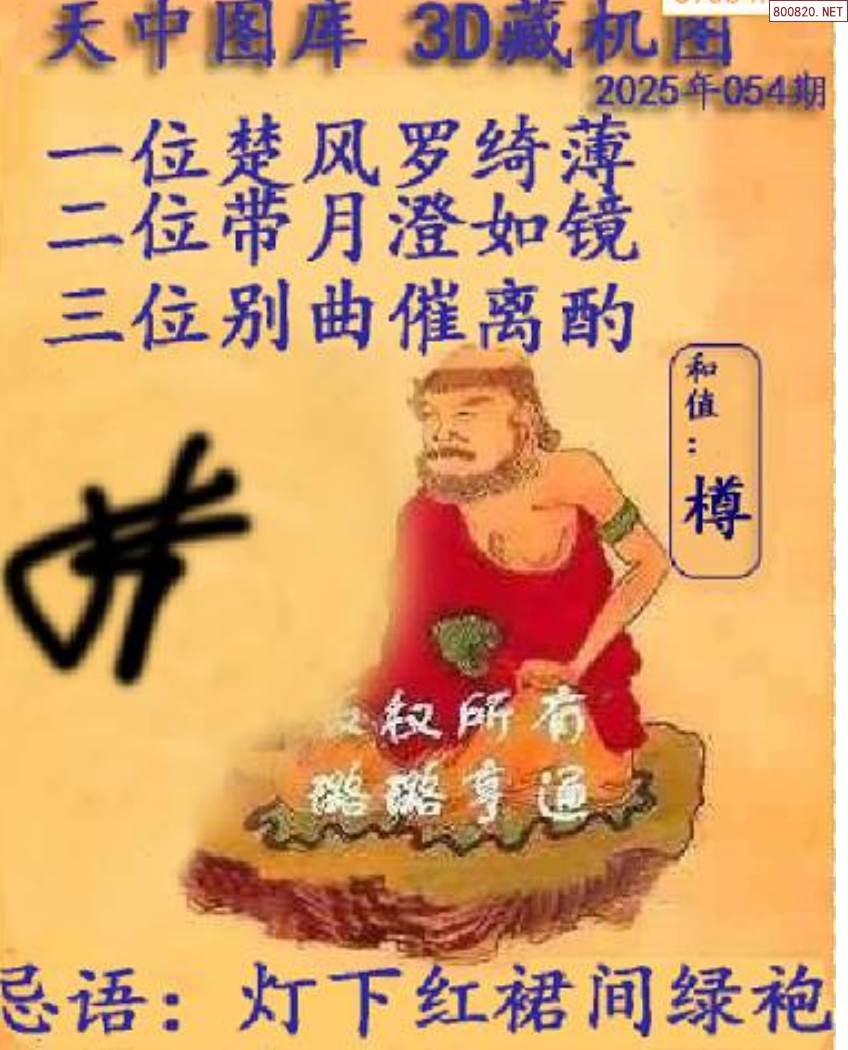 今日3d正版藏机图全部汇总今日3D正版藏机图揭秘-第2张图片