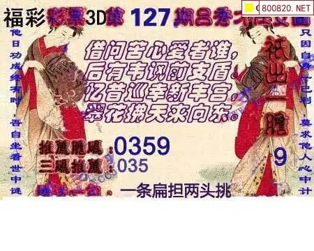 今日福彩3d字谜总汇大全今日福彩3D字谜总汇-第3张图片