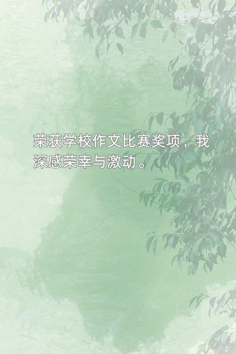 班主任用自己奖励学生作文
