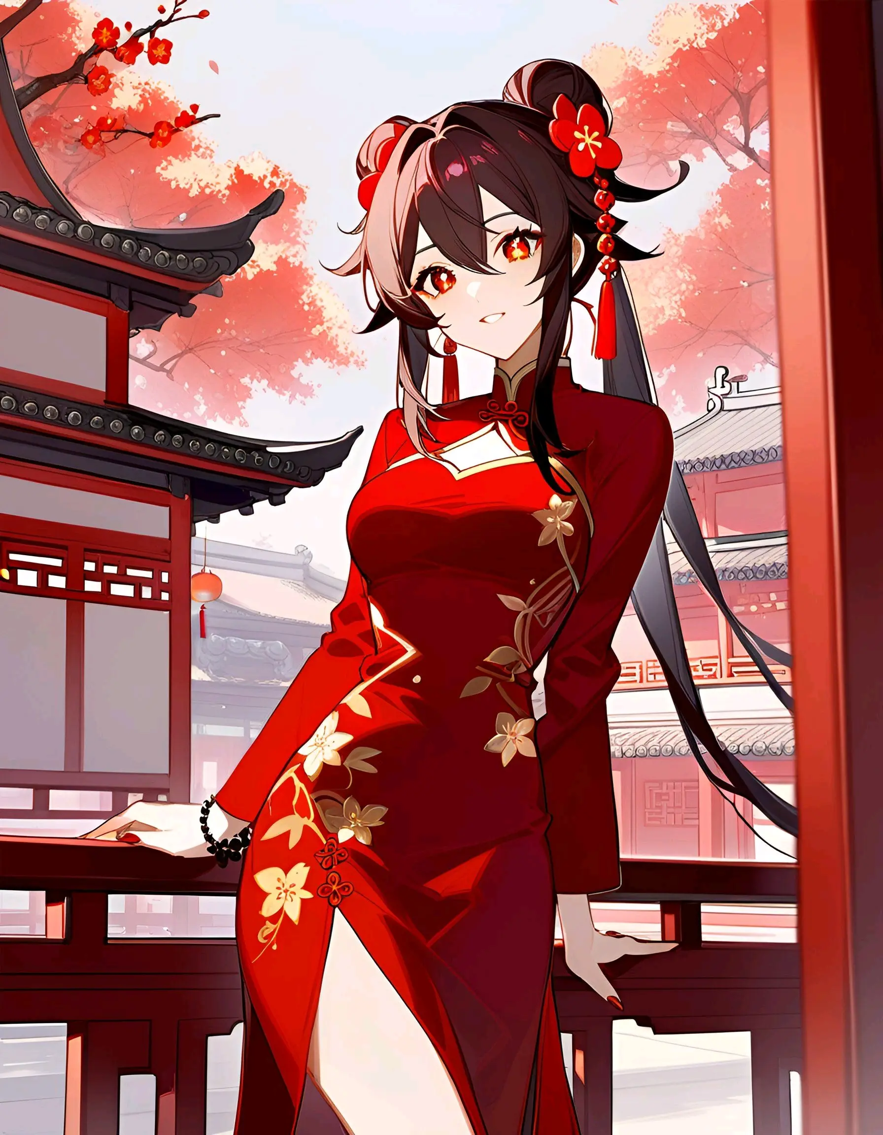 原神胡桃，无服装之美-第2张图片