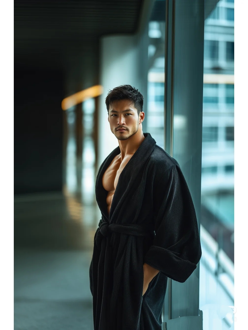 小男生坐在壮硕男人的大-第2张图片