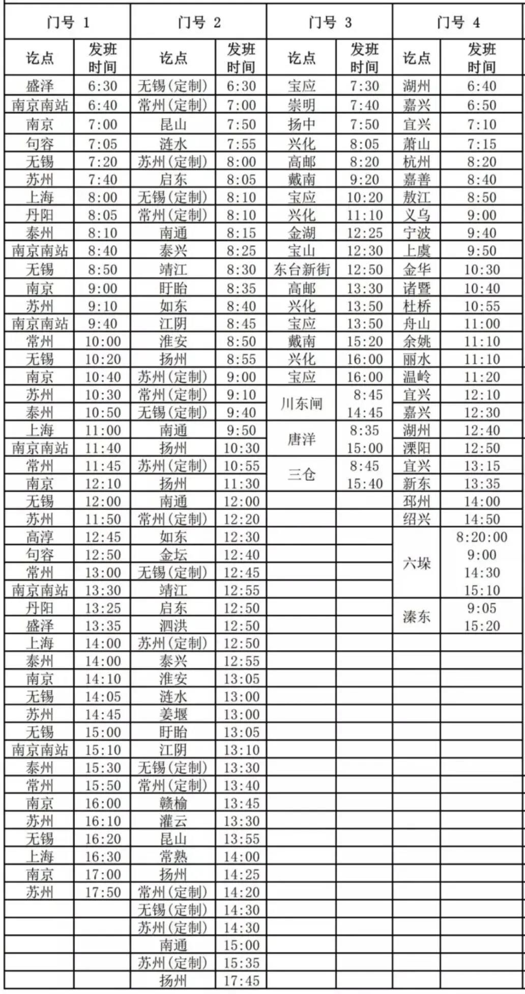 泉州汽车站时刻表泉州汽车站时刻表-第2张图片