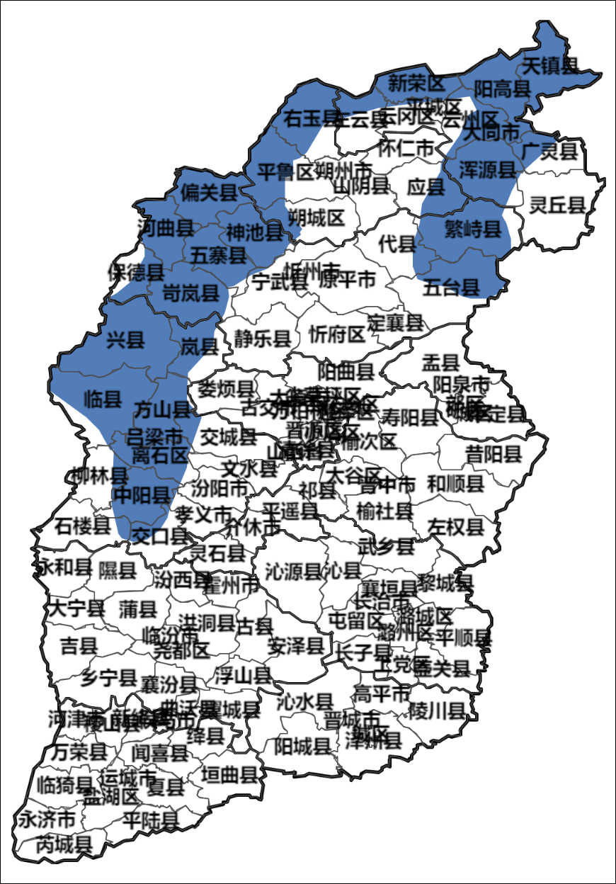 忻州地图忻州地图概览