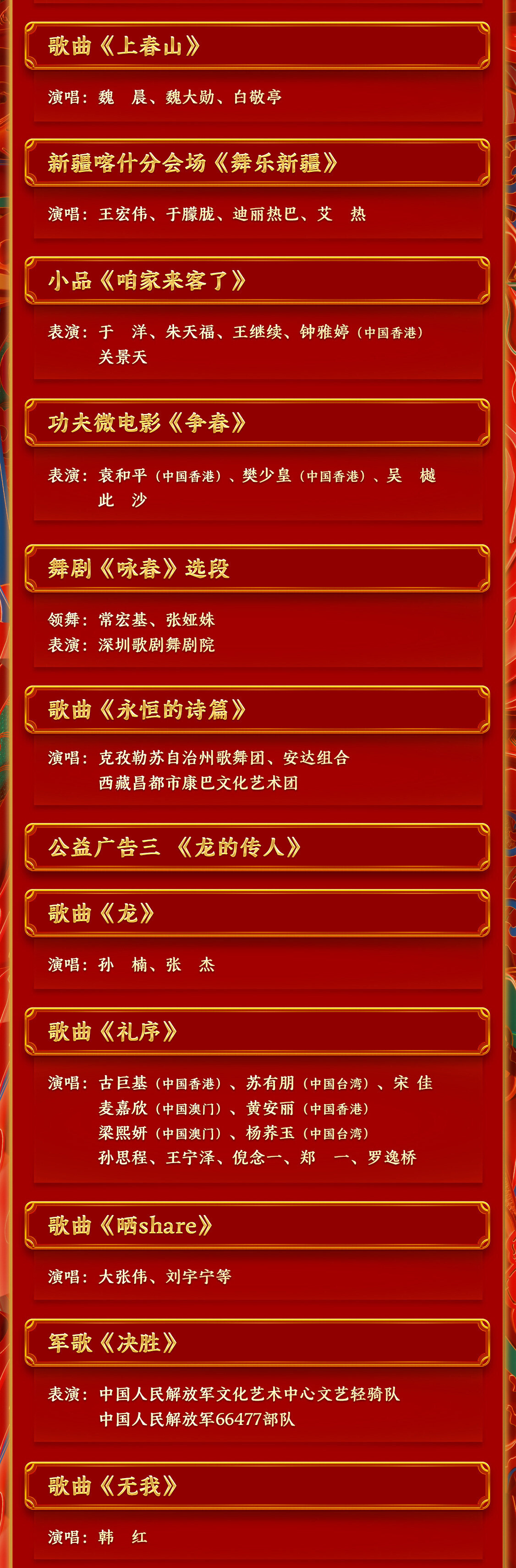 2023年兔年春晚倒计时2023兔年春节联欢晚会节目单最新-第2张图片