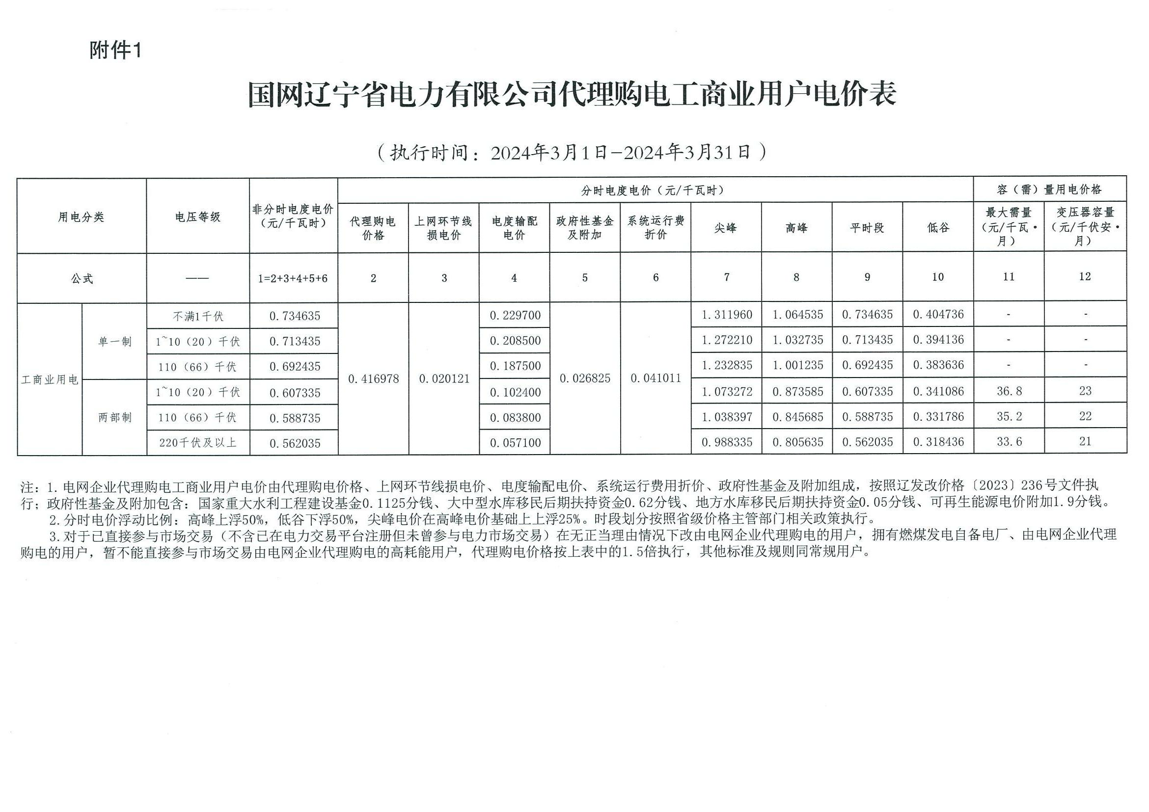 2024年国家电费政策解析