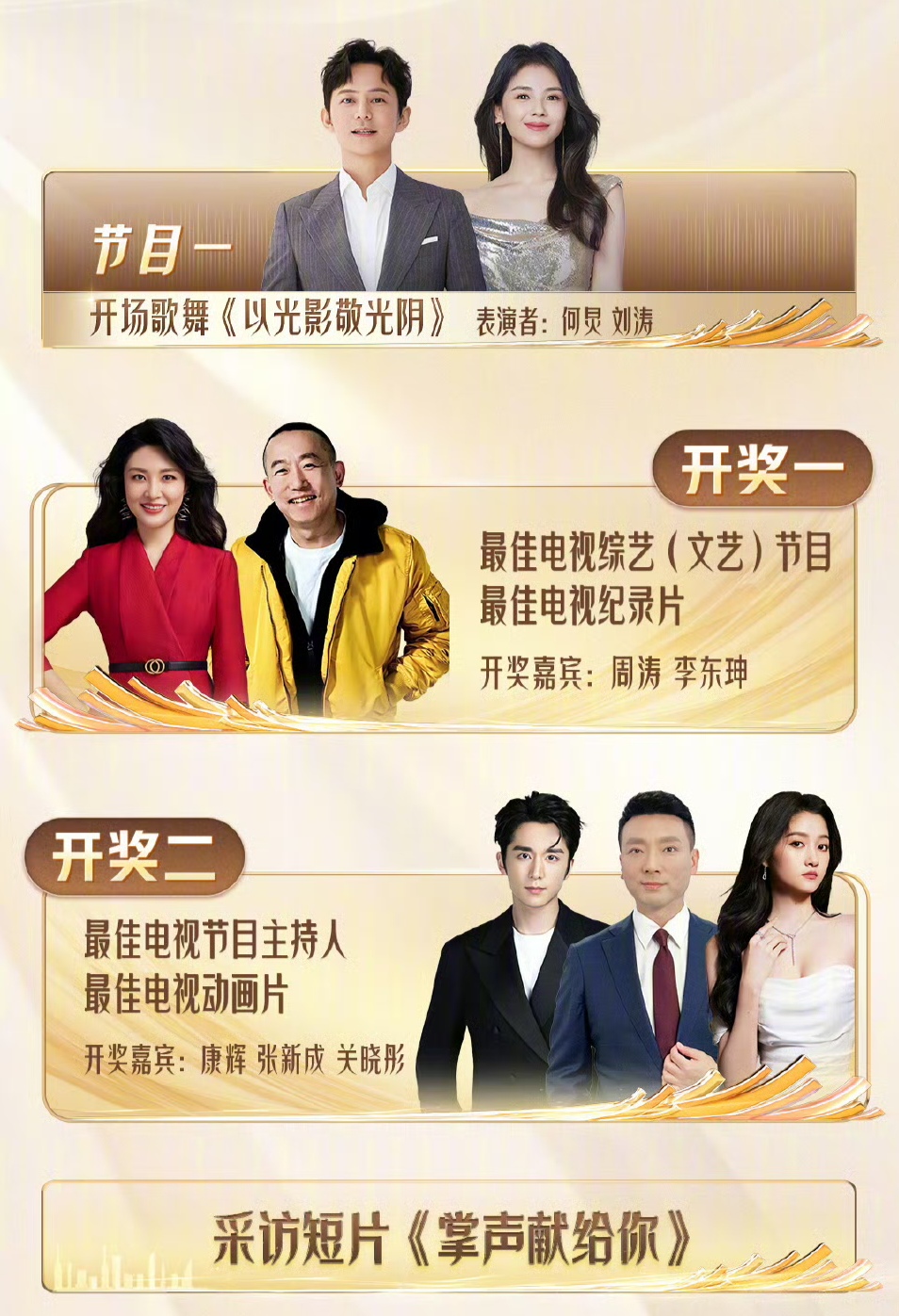 第十一届金鹰节颁奖晚会，璀璨星光下的荣誉盛典-第3张图片