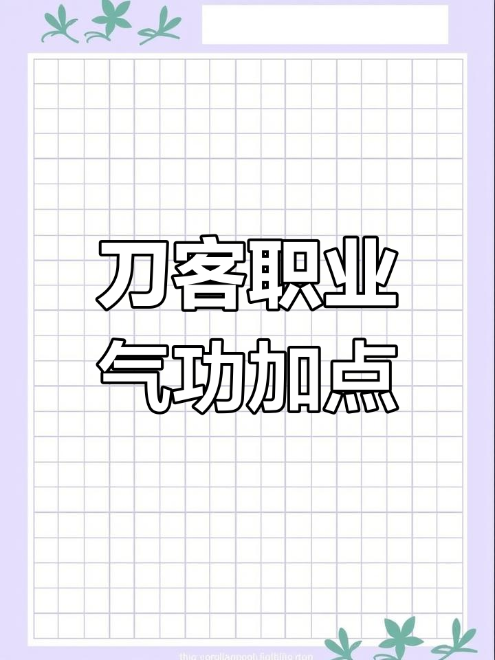 刀客技能加点攻略-第2张图片