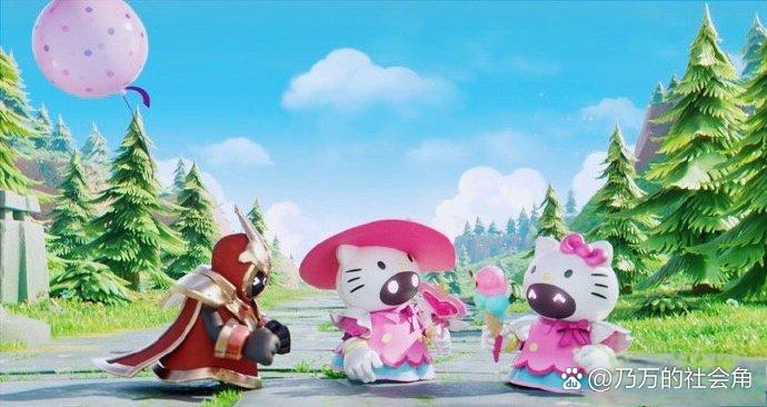 王者荣耀与HELLOKITTY联动，梦幻相遇