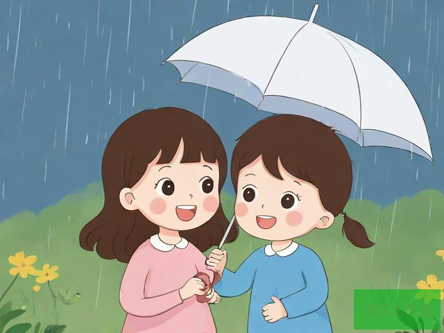 雨后小故事，姐妹弟漫画的温馨瞬间