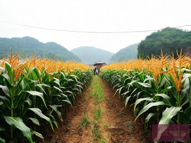 情缠乡村玉米地